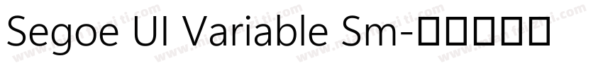 Segoe UI Variable Sm字体转换
